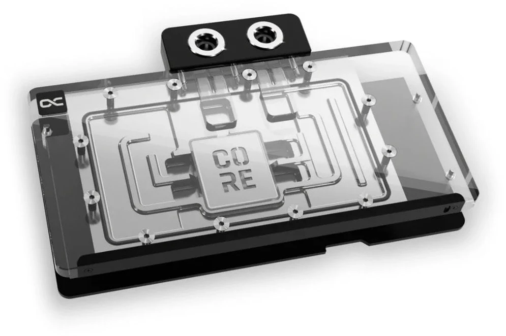 „Alphacool Core GeForce RTX 5080 Prime GPU Vanduo Cooling“, ARGB, su akrilo galine plokšte