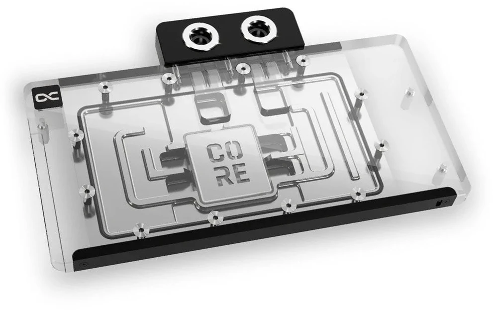 „Alphacool Core GeForce RTX 5080 Prime GPU Vanduo Cooling“, ARGB, su akrilo galine plokšte