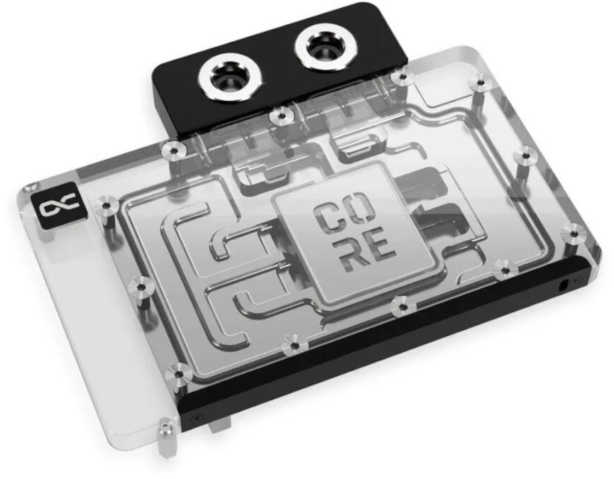 Alphacool branduolių „GeForce RTX 5080 Reference GPU Vanduo“ aušintuvas, ARGB, su galine plokšte · akrilas