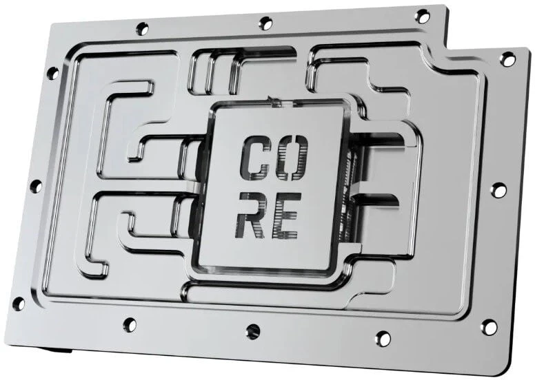 Alphacool branduolių „GeForce RTX 5080 Reference GPU Vanduo“ aušintuvas, ARGB, su galine plokšte · akrilas