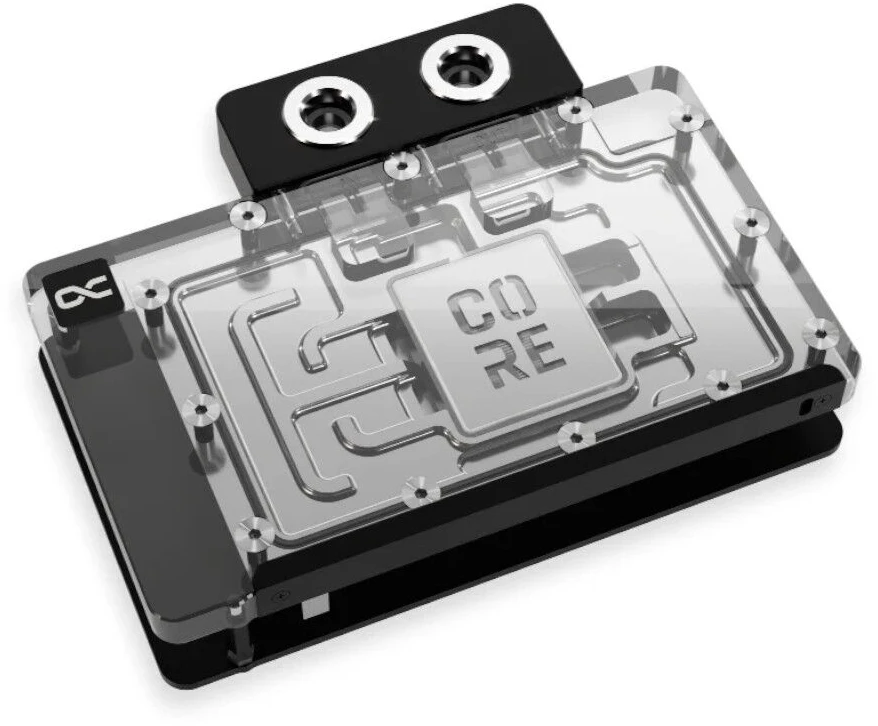 Alphacool branduolių „GeForce RTX 5080 Reference GPU Vanduo“ aušintuvas, ARGB, su galine plokšte · akrilas