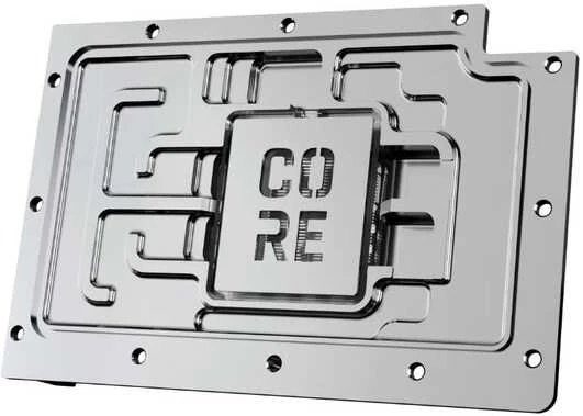 Alphacool branduolių „GeForce RTX 5080 Reference GPU Vanduo“ aušintuvas, ARGB, su galine plokšte · akrilas