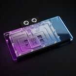 „Alphacool Core GeForce RTX 5080 Solid“ + AMP vandens blokas, galinė plokštė – akrilas, juodas