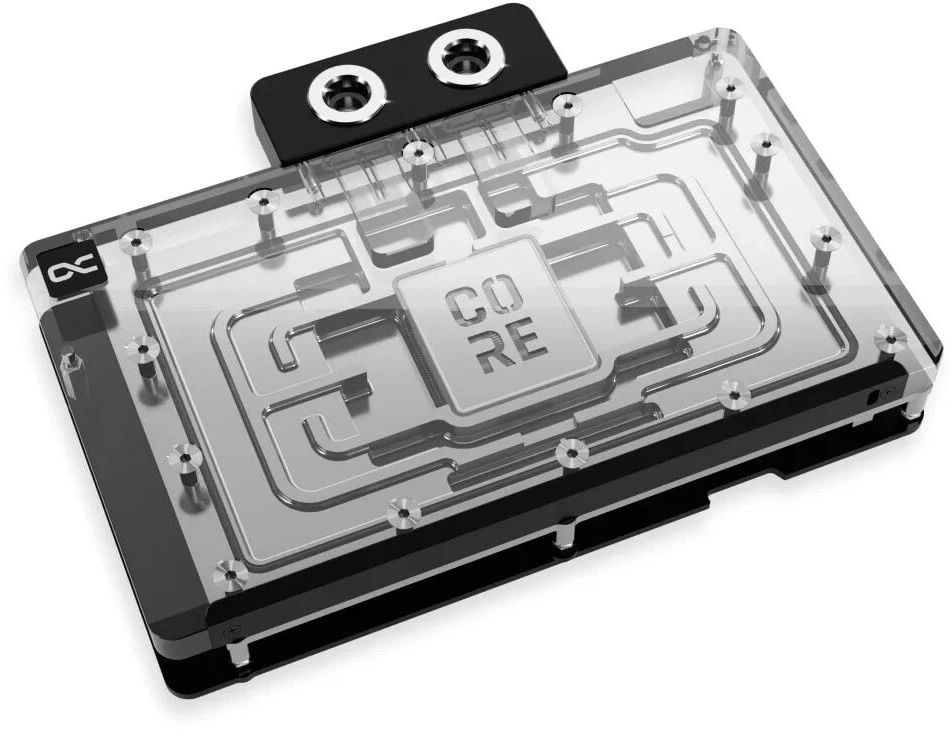 „Alphacool Core GeForce RTX 5090 Reference GPU Vanduo“ aušintuvas, ARGB, su galine plokšte · akrilas