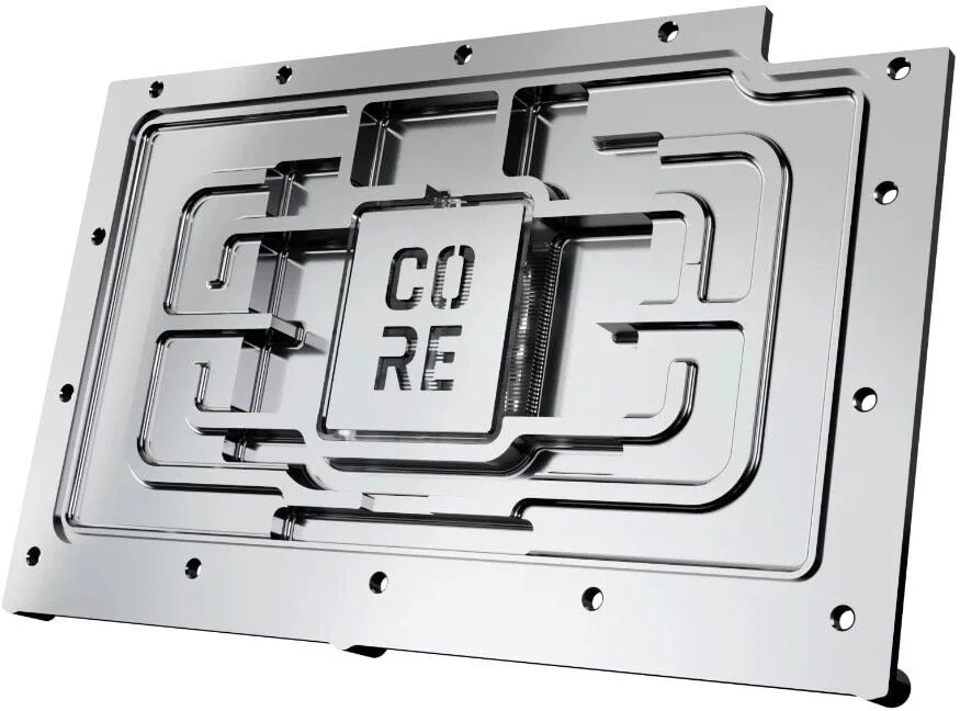 „Alphacool Core GeForce RTX 5090 Reference GPU Vanduo“ aušintuvas, ARGB, su galine plokšte · akrilas