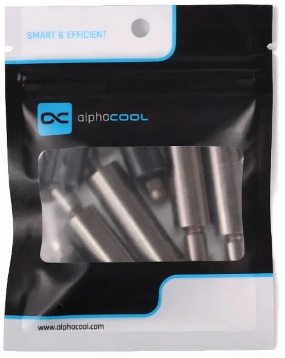 „Alphacool Core“ įstumiami tvirtinimo elementai, 50 mm, M3/M4/UNC, 6-32, 4 vnt. pakuotėje