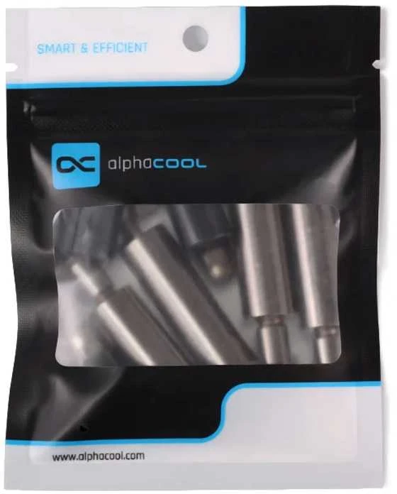 „Alphacool Core“ įstumiami tvirtinimo elementai, 50 mm, M3/M4/UNC, 6-32, 4 vnt. pakuotėje