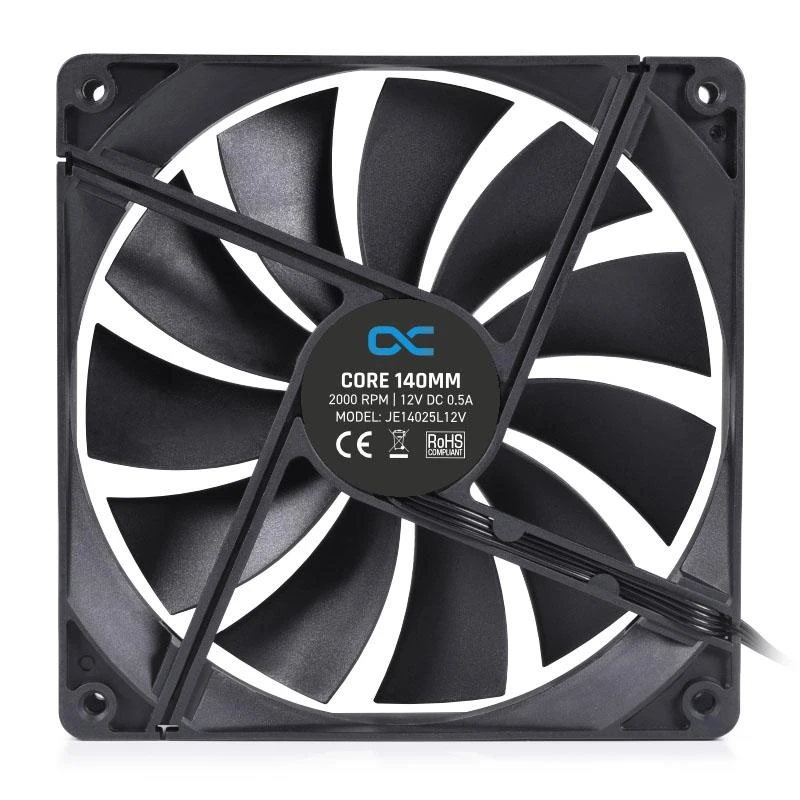 Alphacool Core 140 mm ventiliatorius – techninis vaizdas