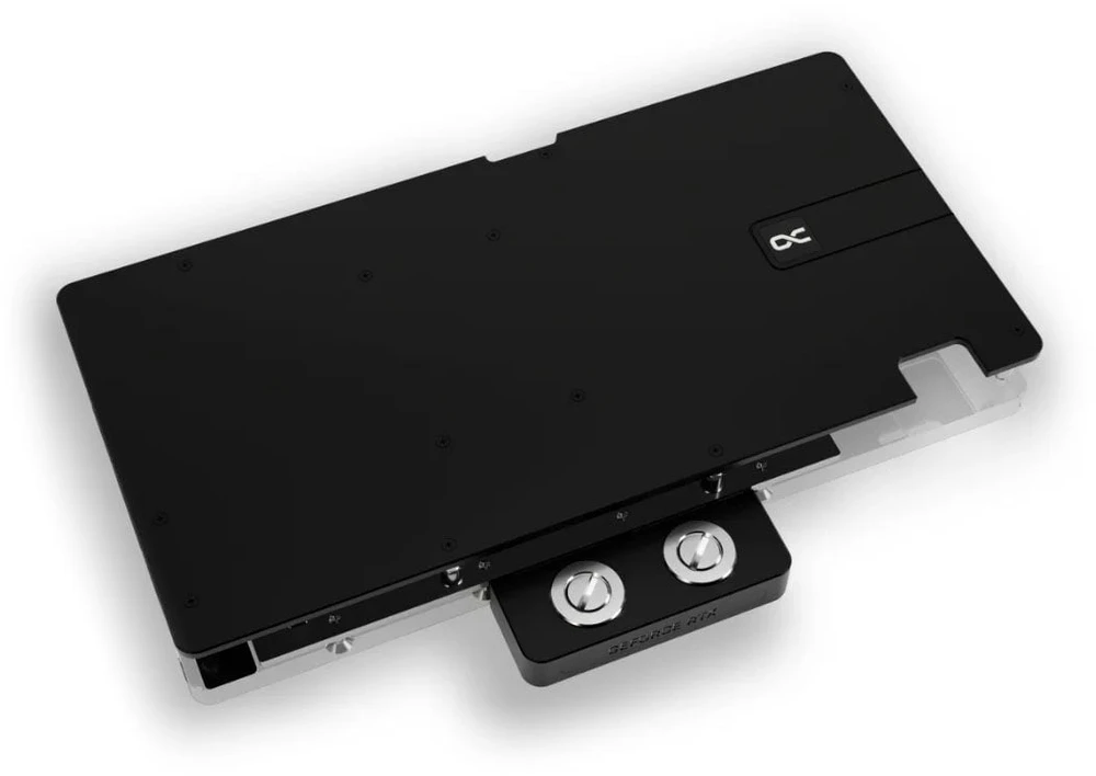 „Alphacool Core RTX 5080 ROG Astral GPU“ vandens aušinimas, ARGB, su galine plokšte ir akrilu