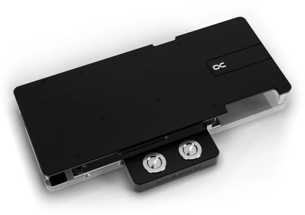 „Alphacool Core RX 9070 Mercury GPU Vanduo Block“, ARGB, su galine plokšte · akrilas