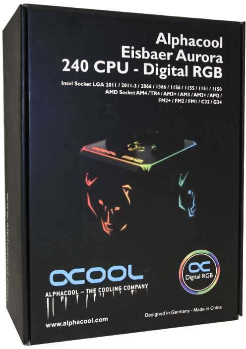 Vandens aušinimas Alphacool Eisbaer Aurora 240 (11728)