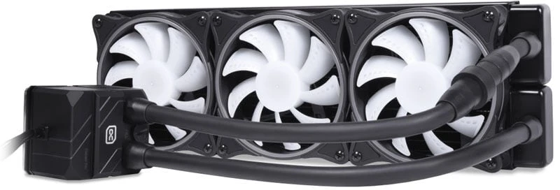 „Alphacool 13074“ kompiuterio aušinimo sistema, procesorius, viskas viename skysčio aušintuvas, 12 cm, Juodas, 1 vnt.