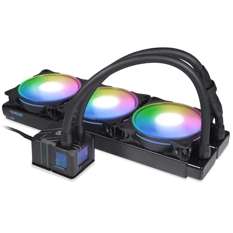 Alphacool Eisbaer Pro Aurora 360 su RGB apšvietimu