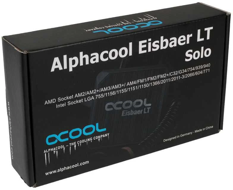 Alphacool Eisbaer LT (Solo) CPU aušintuvas su pompa – juodas