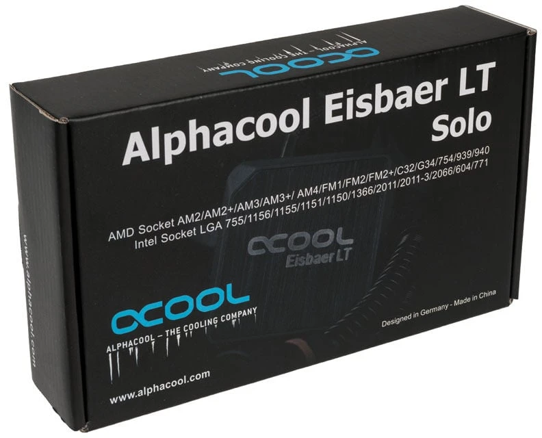 Alphacool Eisbaer LT (Solo) CPU aušintuvas su pompa – juodas
