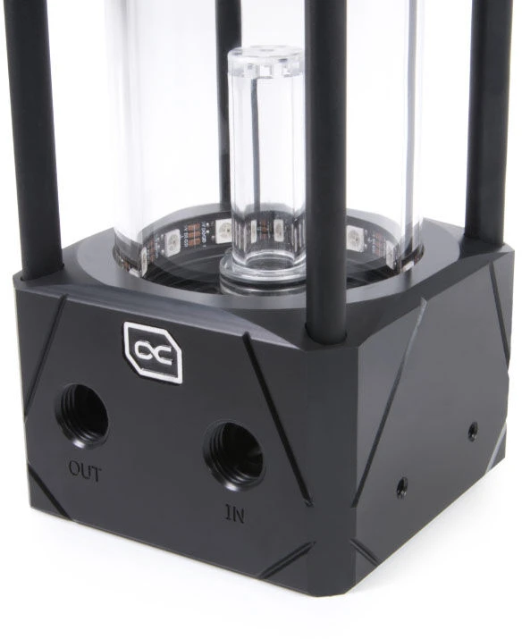 Alphacool „Aurora D5“ 150 mm ledų puodelis, įskaitant Alphacool VPP „Apex D5“ – acetalį/stiklą