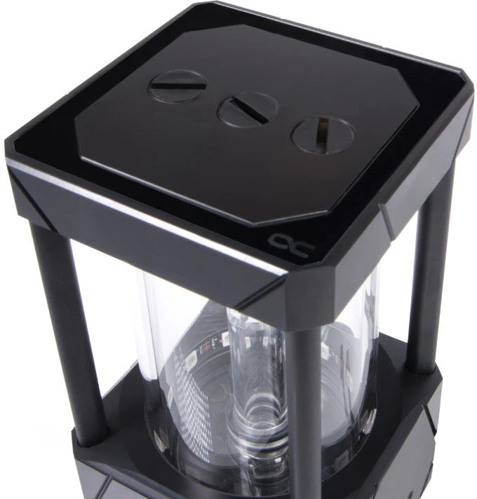 Alphacool „Aurora D5“ 150 mm ledų puodelis, įskaitant Alphacool VPP „Apex D5“ – acetalį/stiklą