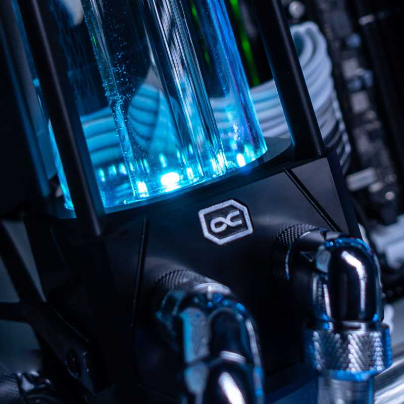 Alphacool Eisbecher Aurora D5 250 mm, įskaitant Alphacool VPP Apex D5 – Acetalas/stiklas