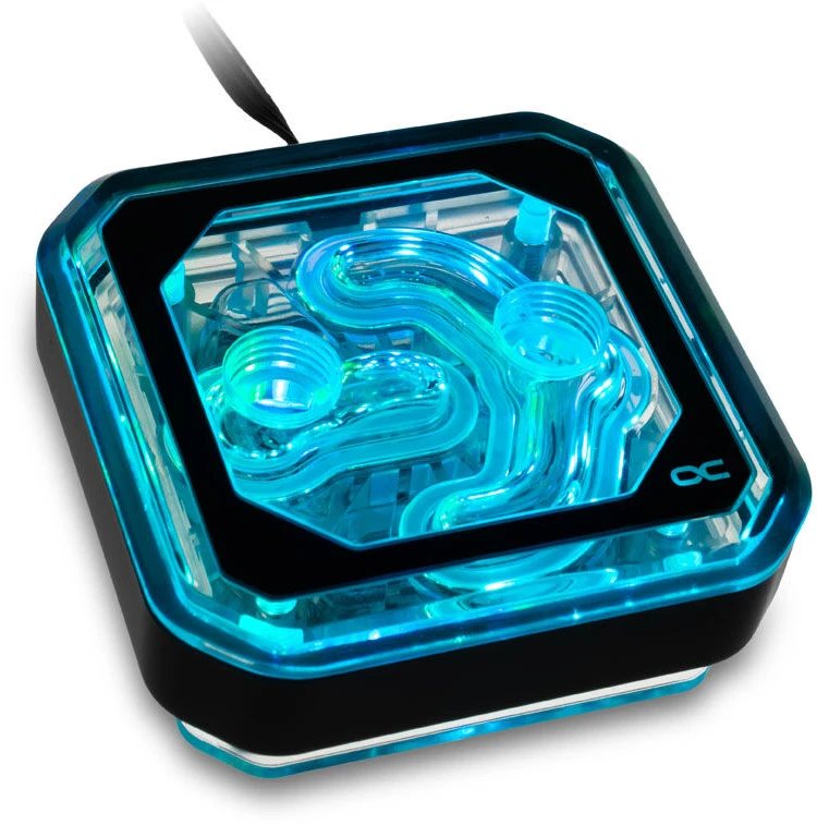 Alphacool Eisblock XPX Aurora CPU – Acryl Juodas Digital RGB