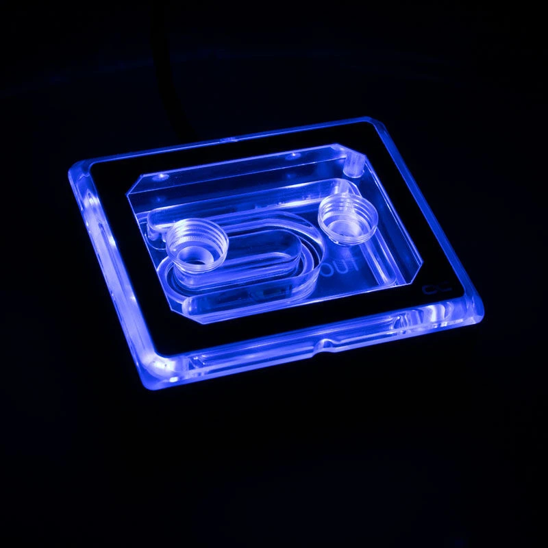 Alphacool Eisblock XPX Aurora Pro CPU – Acrylic Juodas Digital RGB