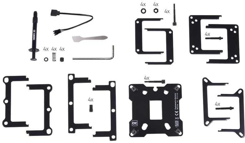 CPU aušintuvas Alphacool Alphacool Eisblock XPX Aurora Pro CPU-Kühler - Messing Juodas Digital RGB