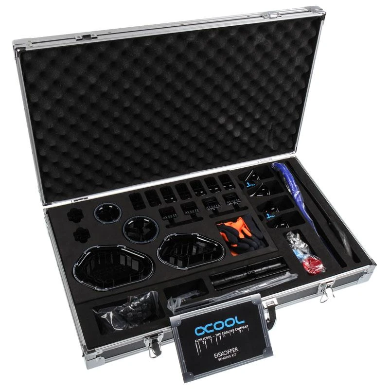 „Alphacool Eiskoffer Professional“ – lenkimo ir matavimo rinkinys kietiesiems vamzdžiams