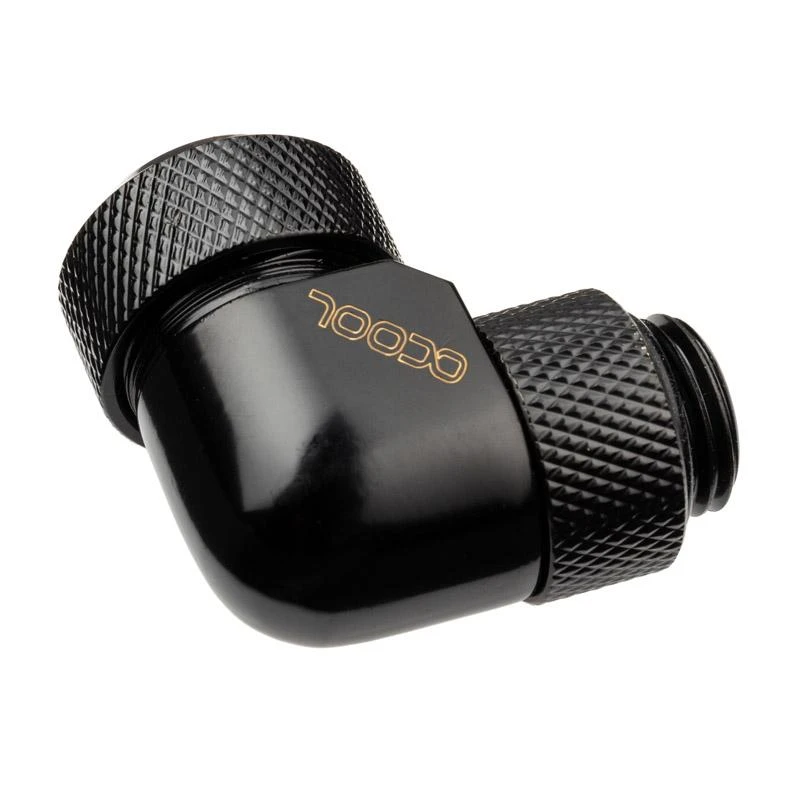 Alphacool 90 laipsnių kampinė jungtis, juoda