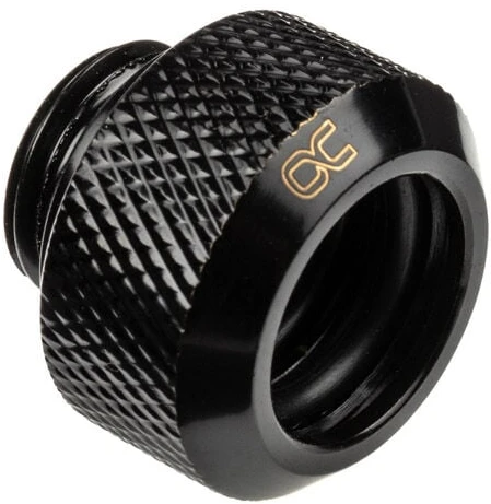 Alphacool Eiszapfen 13 mm kieto vamzdžio suspaudimo jungtis G1/4, 6 paketų – juodas