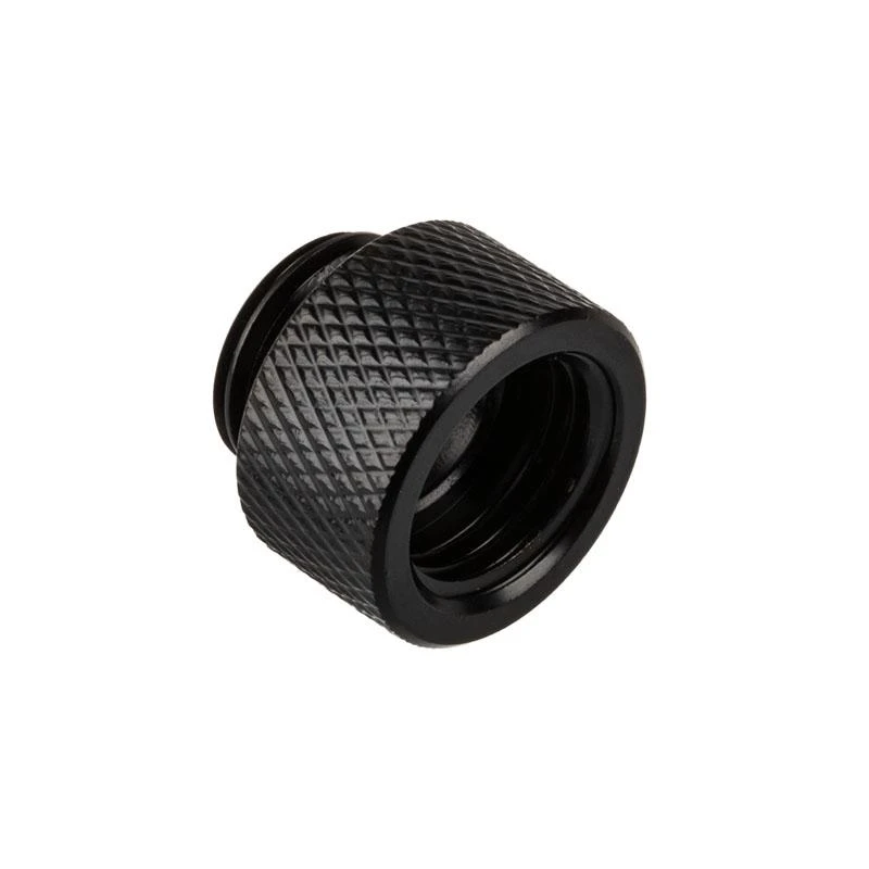 „Alphacool“ jungties adapteris, tiesus G1/4 colio lizdas į G1/4 colio kištuką, juodas