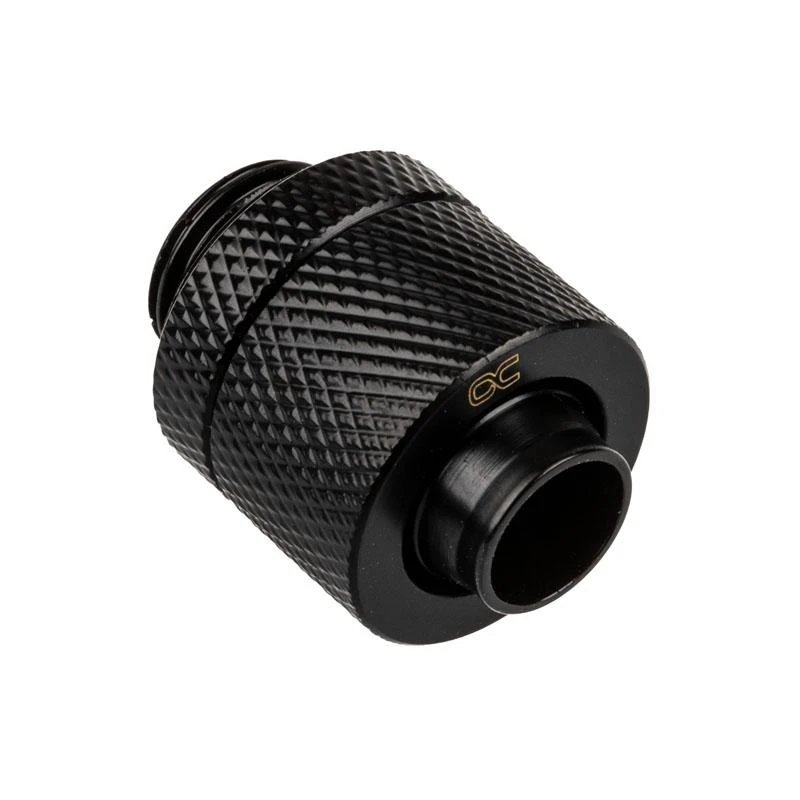 „Alphacool Eiszapfen“ tiesi jungtis, G1/4 colio vidiniu sriegiu į 13/10 mm juodą