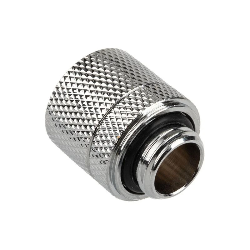 „Alphacool“ jungtis su tiesia G1/4 colio vidinio sriegio jungtimi ir 13/10 mm chromo sidabriniu vamzdžiu