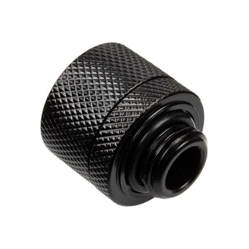 „Alphacool Eiszapfen“ jungtis, tiesi, G1/4 colio, vidinis sriegis, 16/10 mm, juoda