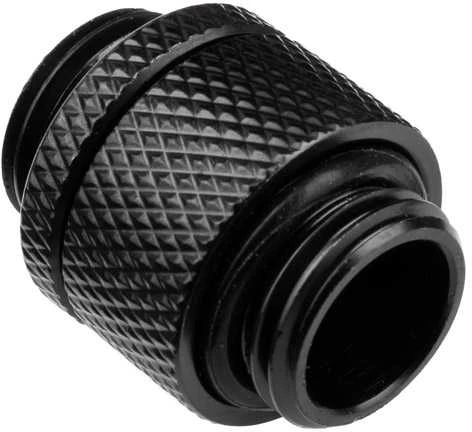 „Alphacool“ dvigubas rotacinis adapteris su G1/4 lizdu į G1/4 lizdą, juodas