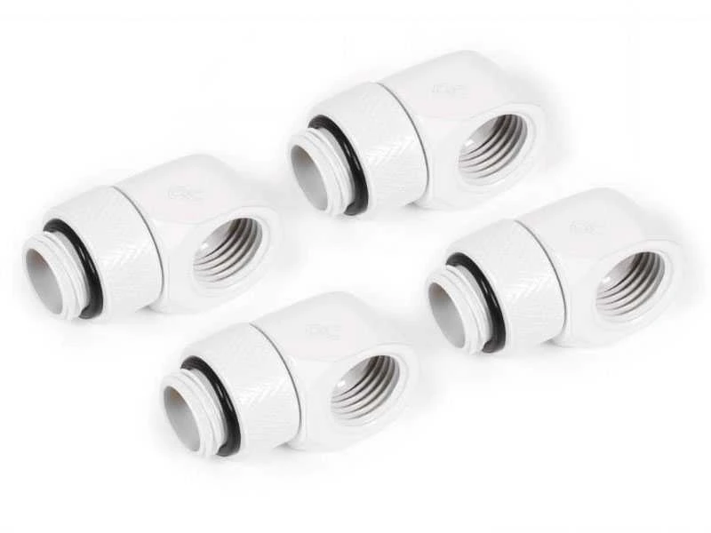 Alphacool Eisfrost L pasukama jungtis G1/4 moteriai G1/4 moteriai – 4 vnt baltas