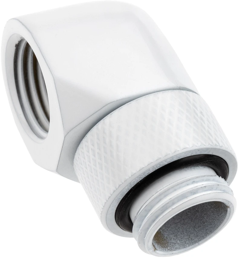 Alphacool Eisfrost L pasukama jungtis G1/4 moteriai G1/4 moteriai – 4 vnt baltas