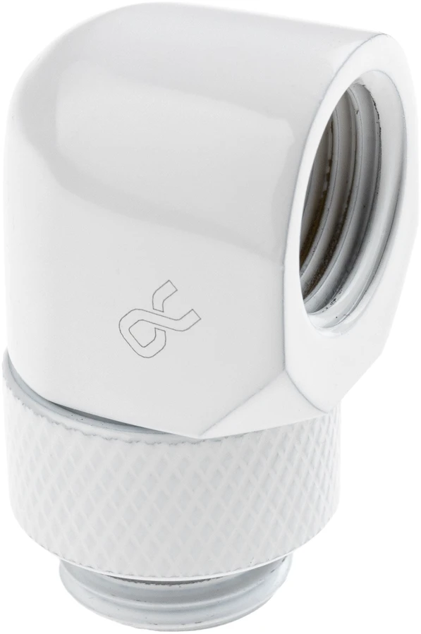 Alphacool Eisfrost L pasukama jungtis G1/4 moteriai G1/4 moteriai – 4 vnt baltas