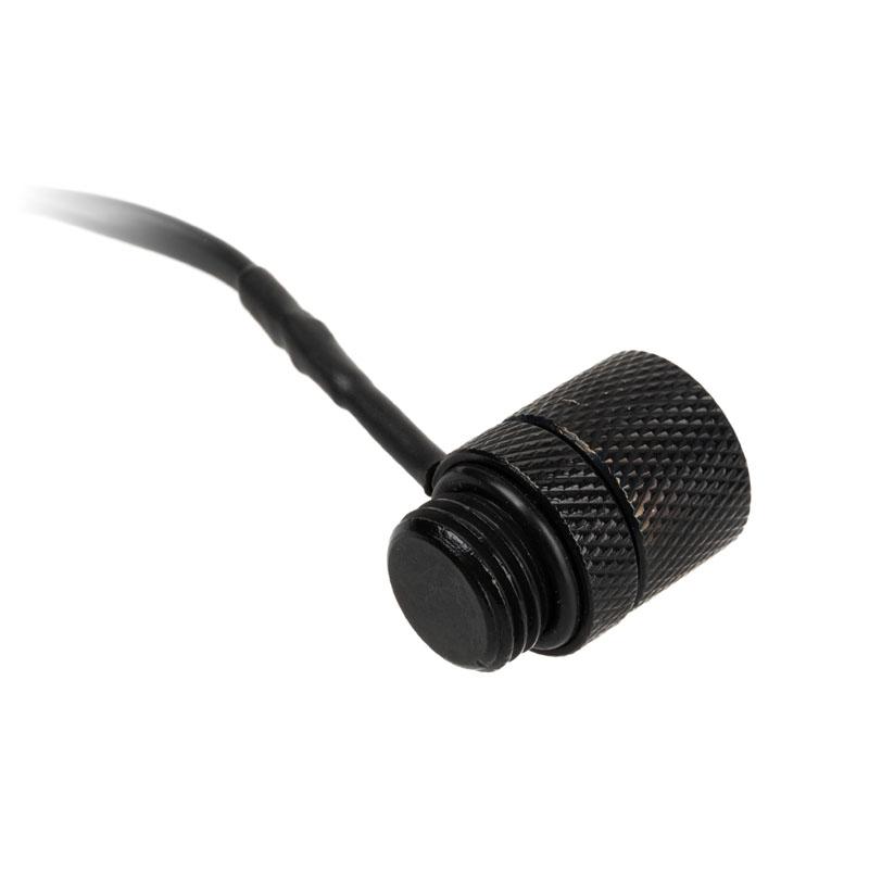 „Alphacool“ lazerinio jungiklio jungtis su G1/4 colio vidiniu sriegiu, 4 kontaktų „Molex“ jungtimi, juoda