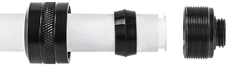 Alphacool Eiszapfen PRO jungiamasis 13 mm kietas vamzdis G1/4 – juodas