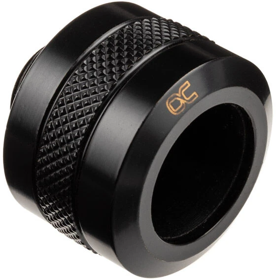 „Alphacool Eiszapfen Pro“ jungtis, 16 mm kietas vamzdelis, G1/4 colio, juodas