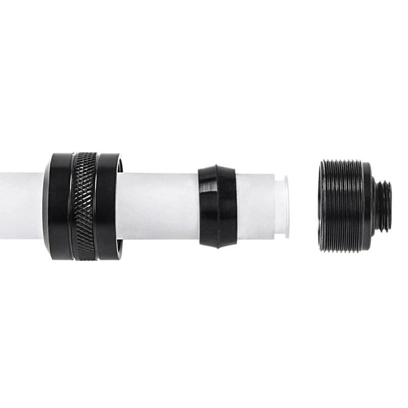 Alphacool Icicle Pro montavimas 13 mm kieto vamzdžio G1/4, 6 paketų – juodas