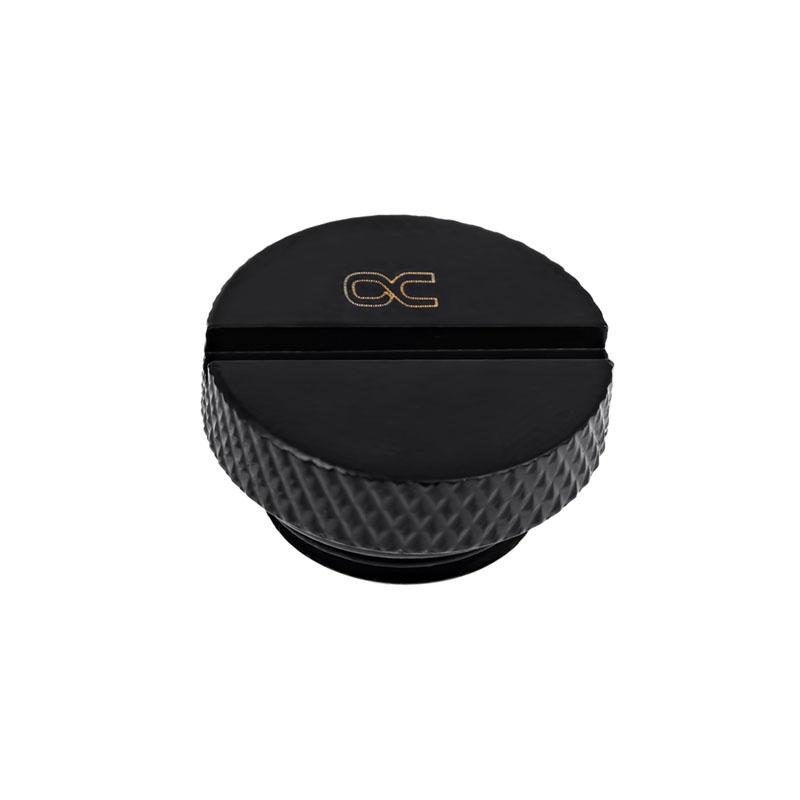 Alphacool Eiszapfen Stop Fitting G1/4, juodas – 6 pakuotė