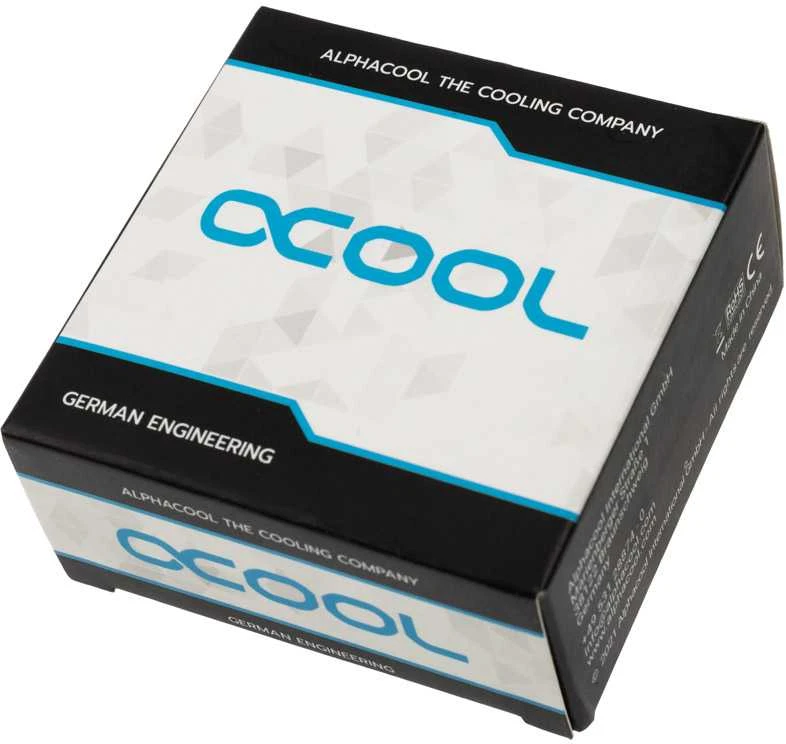 Alphacool Eiszapfen Winkeladapter 45 Grad doppel drehbar G1/4 AG auf G1/4 IG – chrome