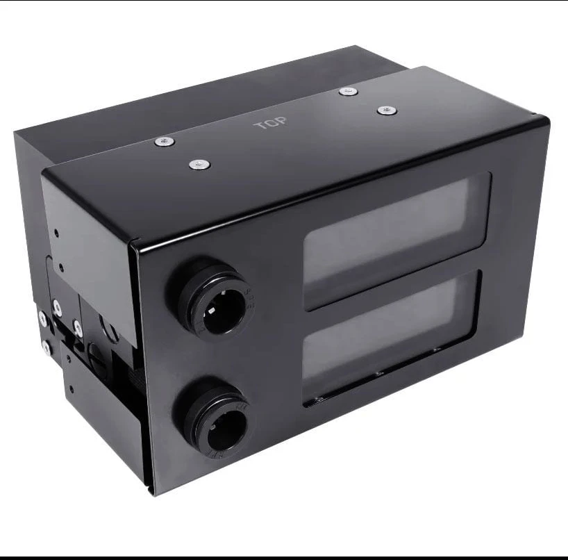 Alphacool ES 2U išsiplėtimo bakas D5 su srauto / temperatūros jutikliu