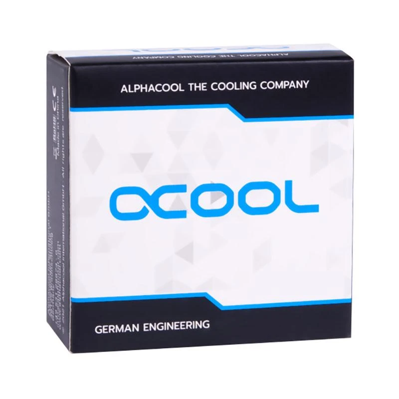„Alphacool ES D“ kištukas, 20–35 mm, G1/4 išorinis sriegis į G1/4 išorinį sriegi, chromuotas