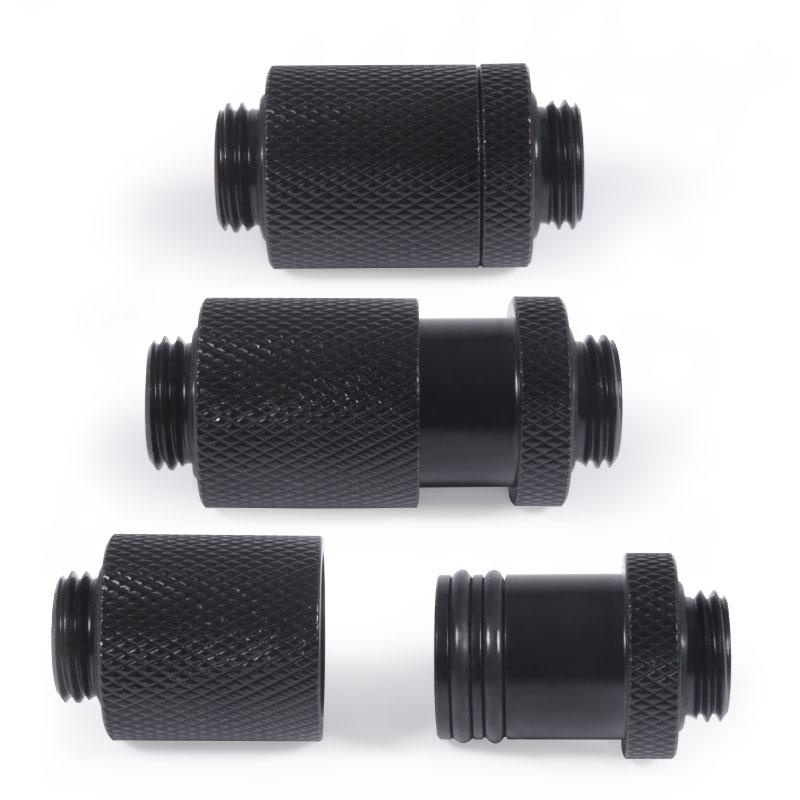 Alphacool ES D-Plug, 25,5mm, G1/4 AG auf G1/4 AG – Deep Juodas