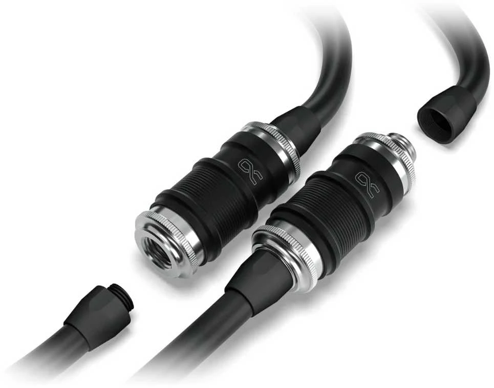 „Alphacool ES“ greito atjungimo jungtis, BLH1A komplektas, vidinė-vidinė, su pertvarine jungtimi