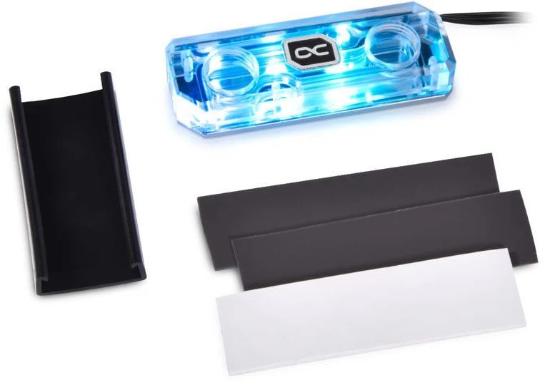 Alphacool HDX Apex M.2 2280 SSD aušintuvas, ARGB – akrilas