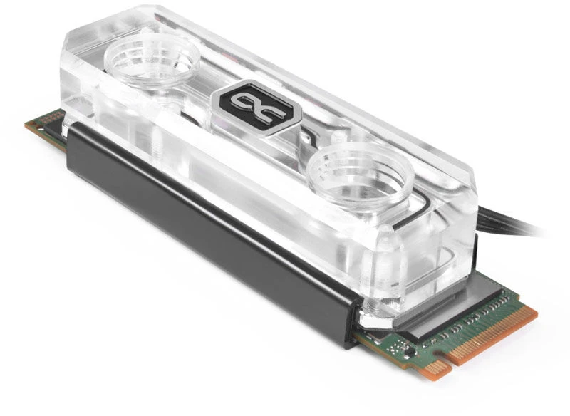 Alphacool HDX Apex M.2 2280 SSD aušintuvas, ARGB – akrilas