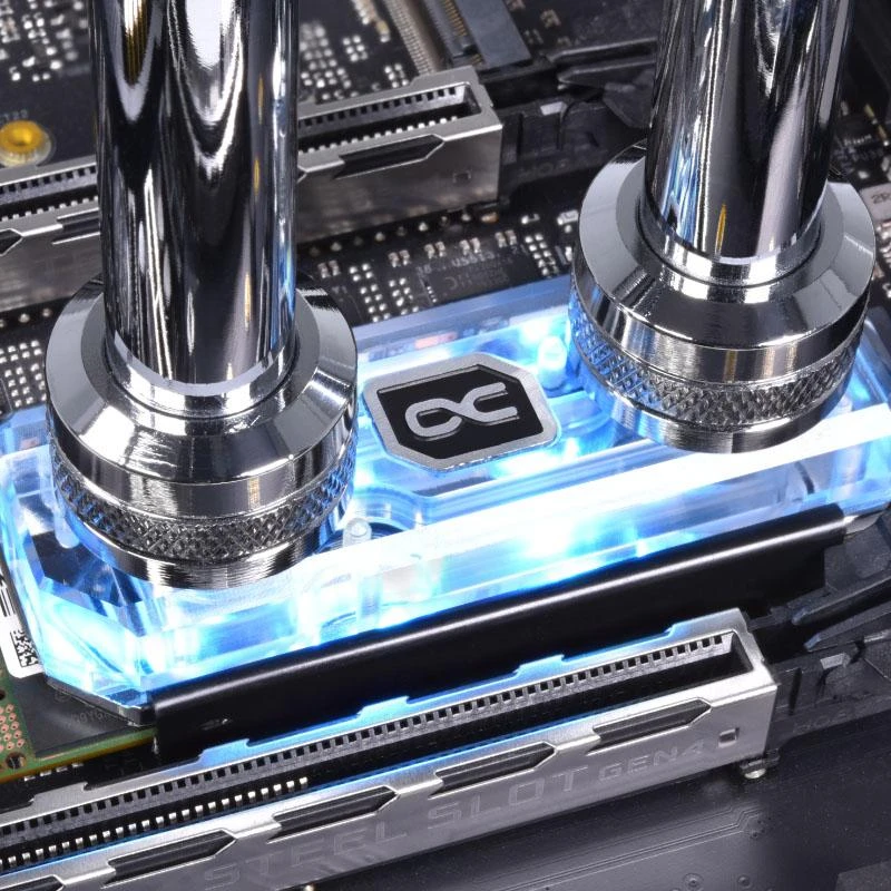 Alphacool HDX Apex M.2 2280 SSD aušintuvas, ARGB – akrilas
