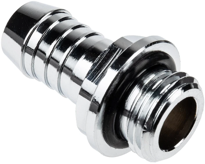 „Alphacool HF“ tiesus jungtis, G1/4 colio vidinis sriegis, 10 mm vidinis skersmuo – chromuotas